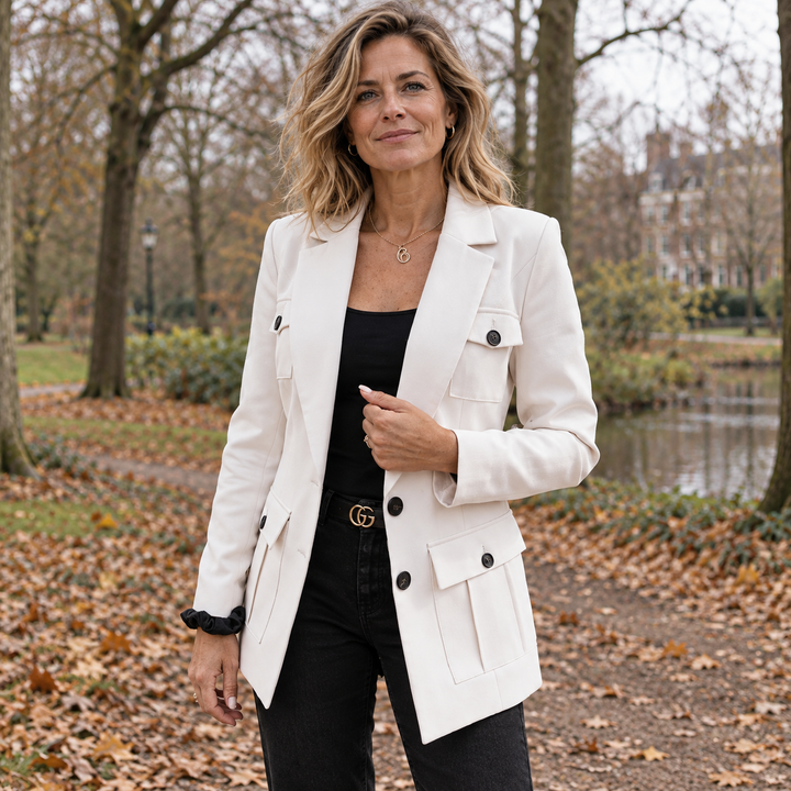 Riemke | Strak jasje met klepzakken