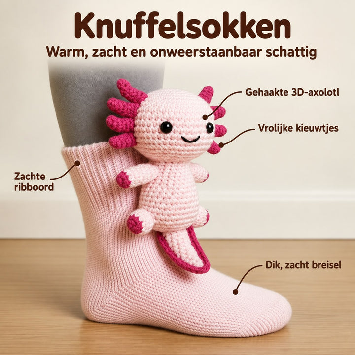 Roos | Knuffelsokken Axolotl – Voordelen