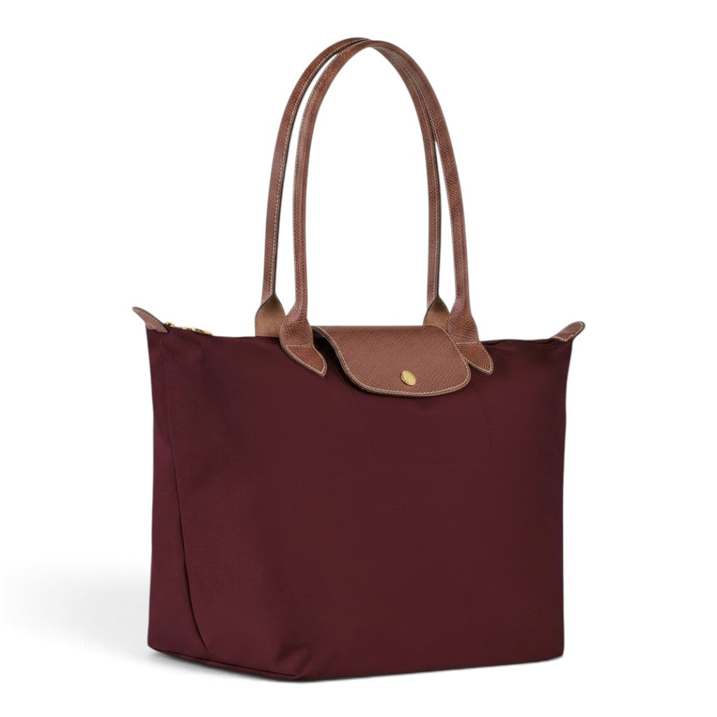 Sanne | Grote opvouwbare shopper in bordeauxrood