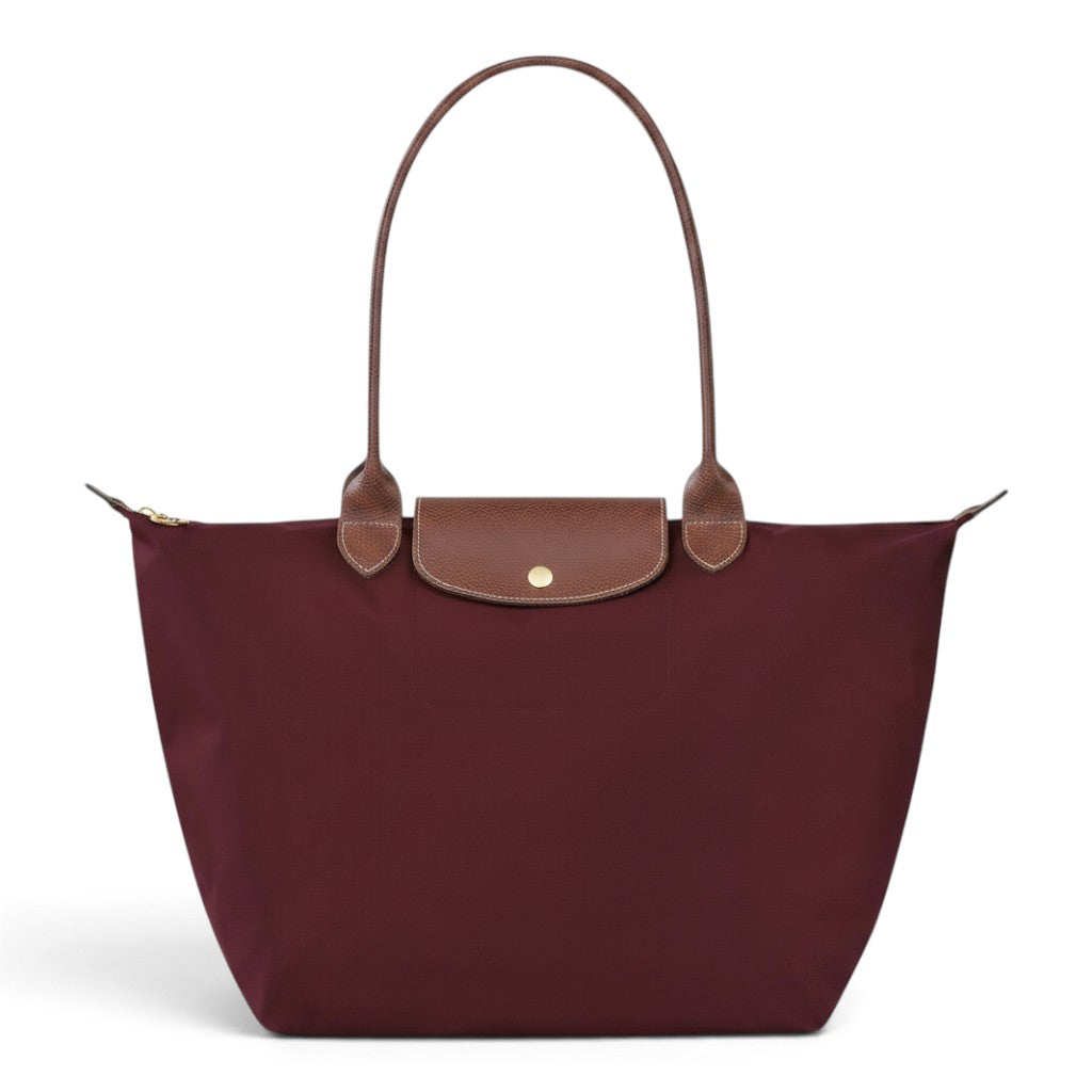 Sanne | Grote opvouwbare shopper in bordeauxrood