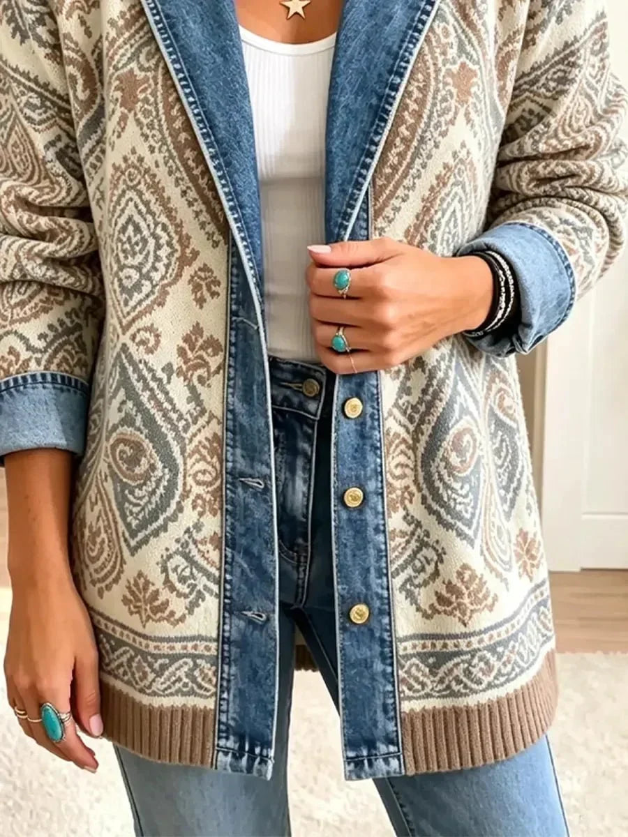 Saskia | Boho spijkerjasje met patchwork