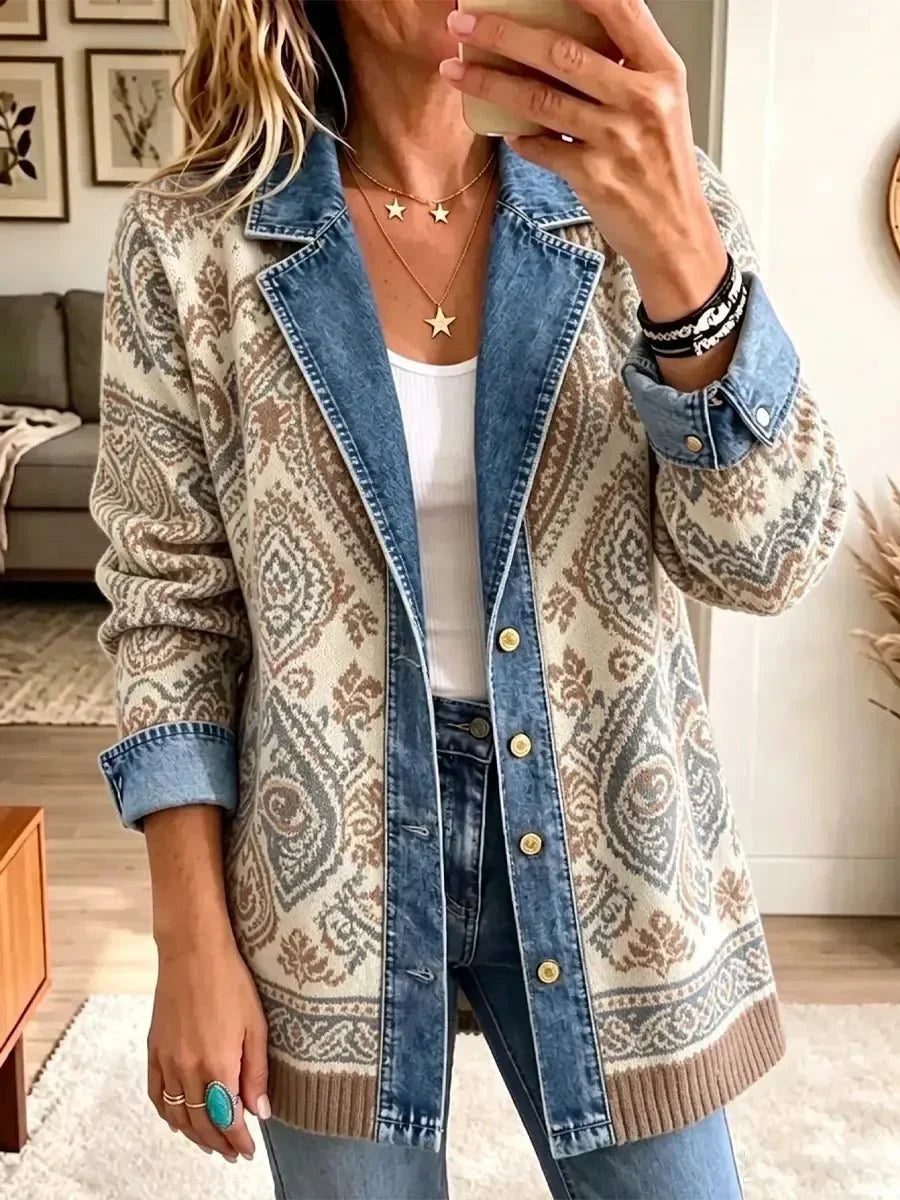 Saskia | Boho spijkerjasje met patchwork