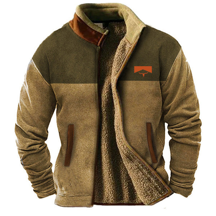 Sil | Camelkleurig fleecejack met dessinmouwen