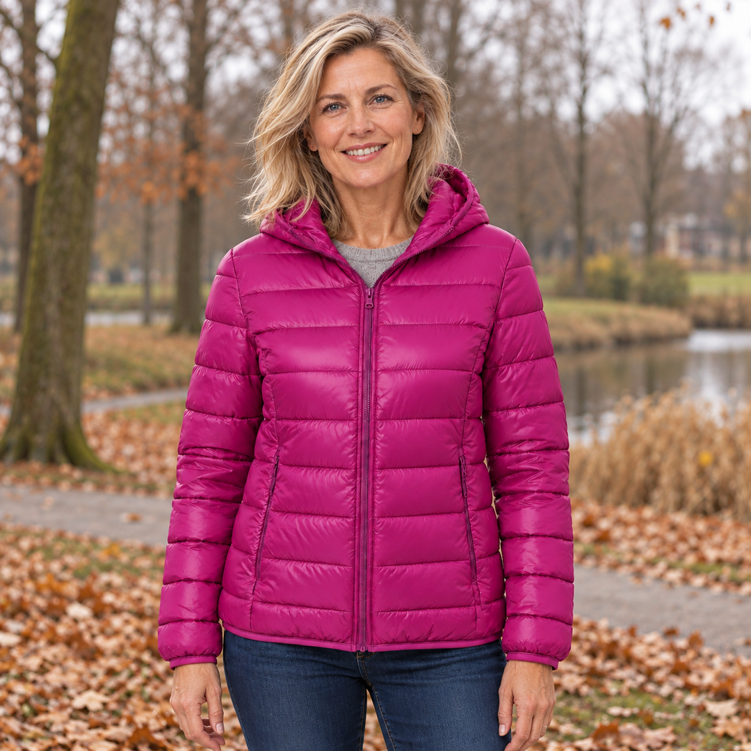 Sterre | Lichte gewatteerde jas in paars
