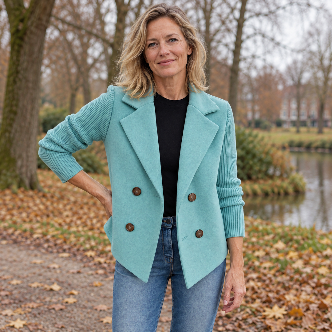 Suzanne | Casual blazer van zachte stof