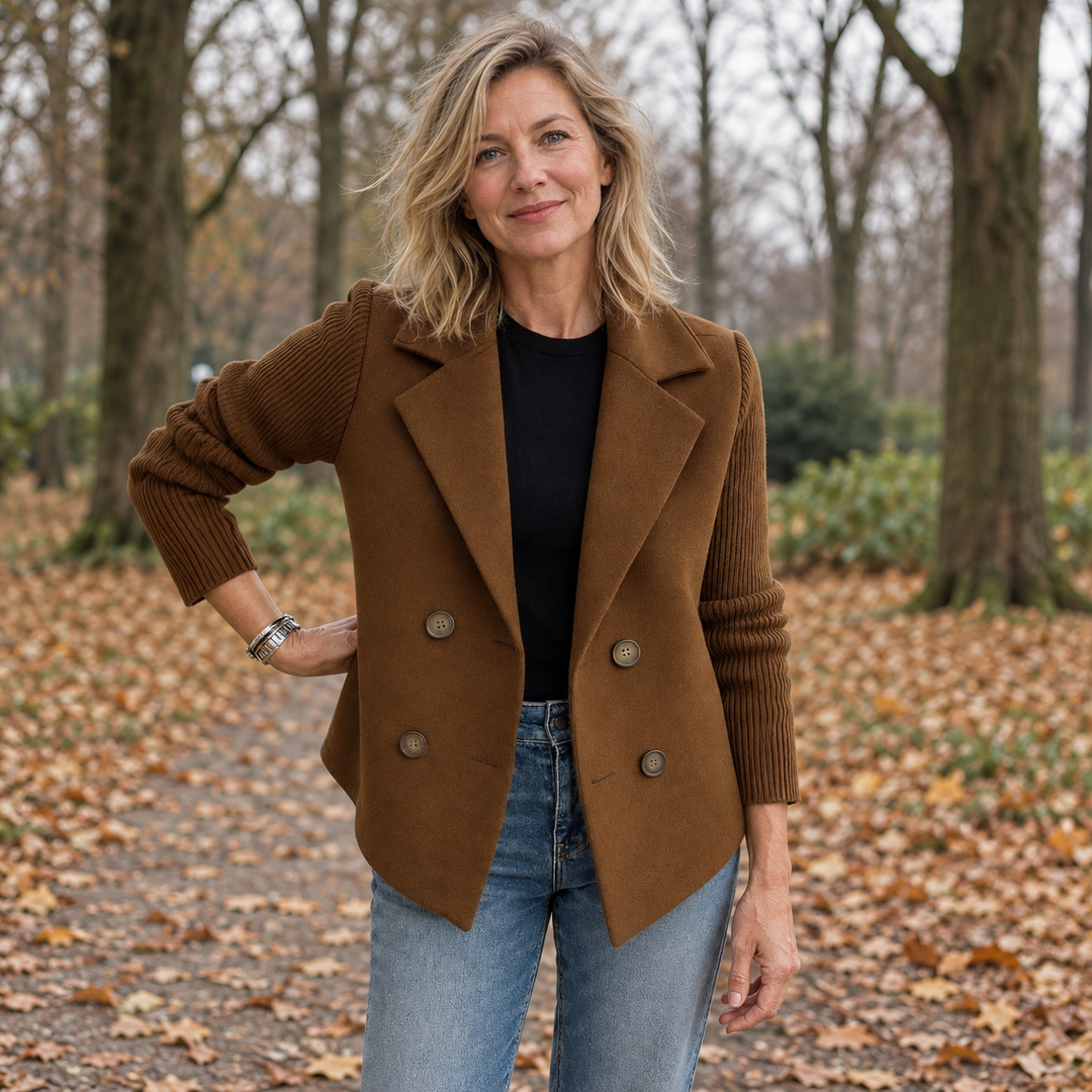 Suzanne | Casual blazer van zachte stof