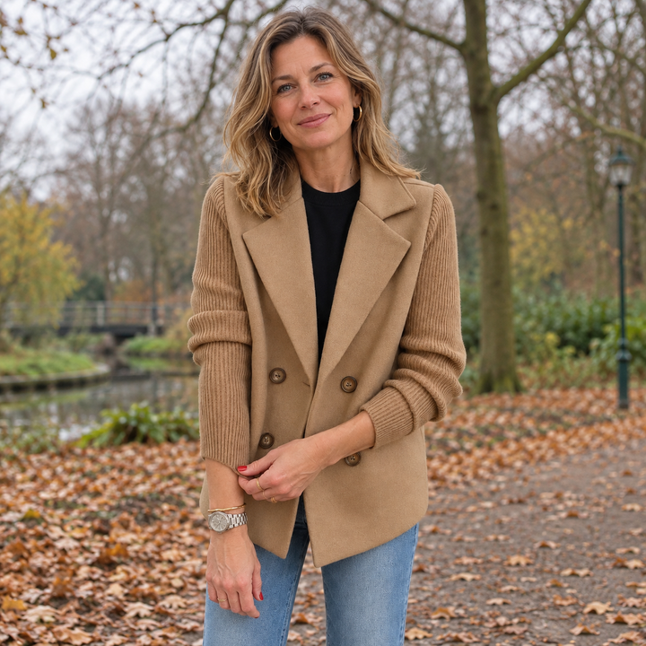 Suzanne | Casual blazer van zachte stof