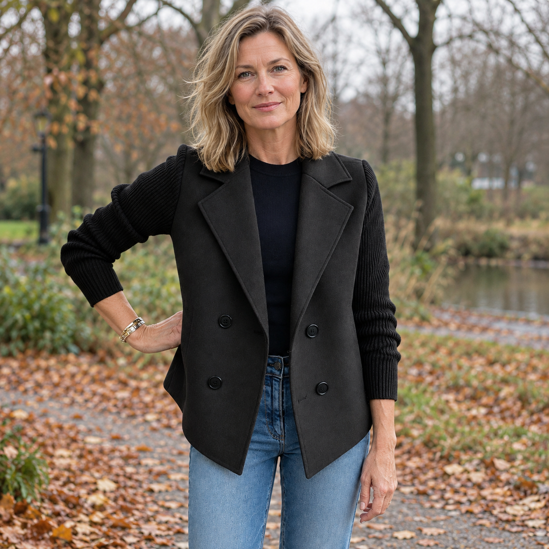 Suzanne | Casual blazer van zachte stof
