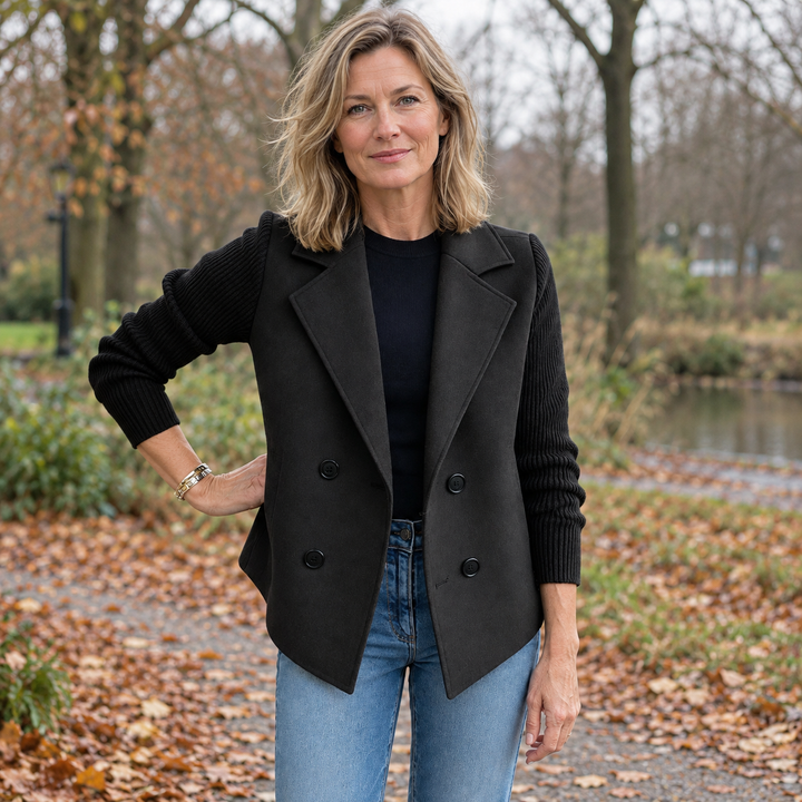 Suzanne | Casual blazer van zachte stof