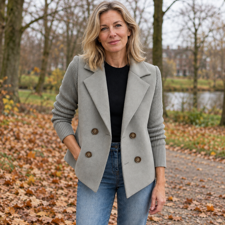 Suzanne | Casual blazer van zachte stof