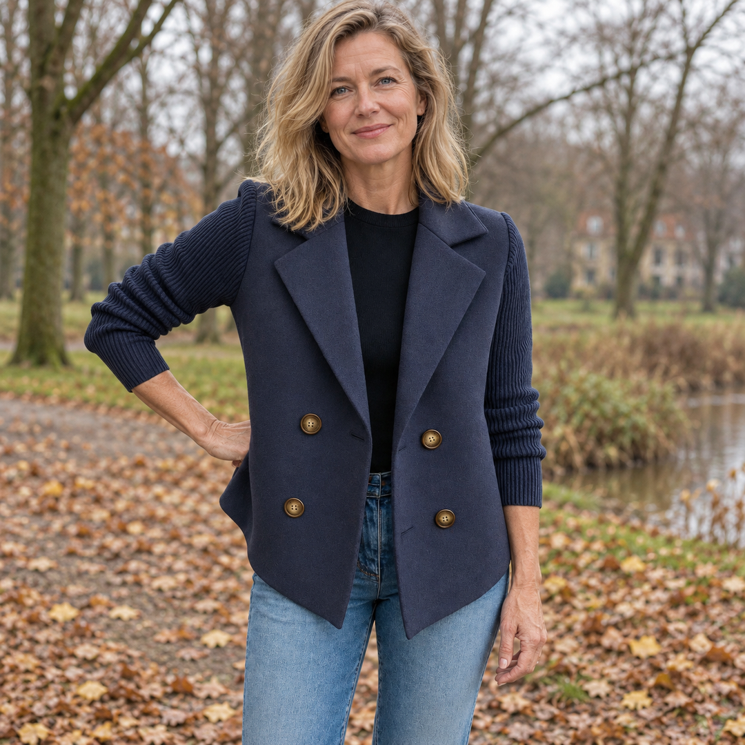 Suzanne | Casual blazer van zachte stof