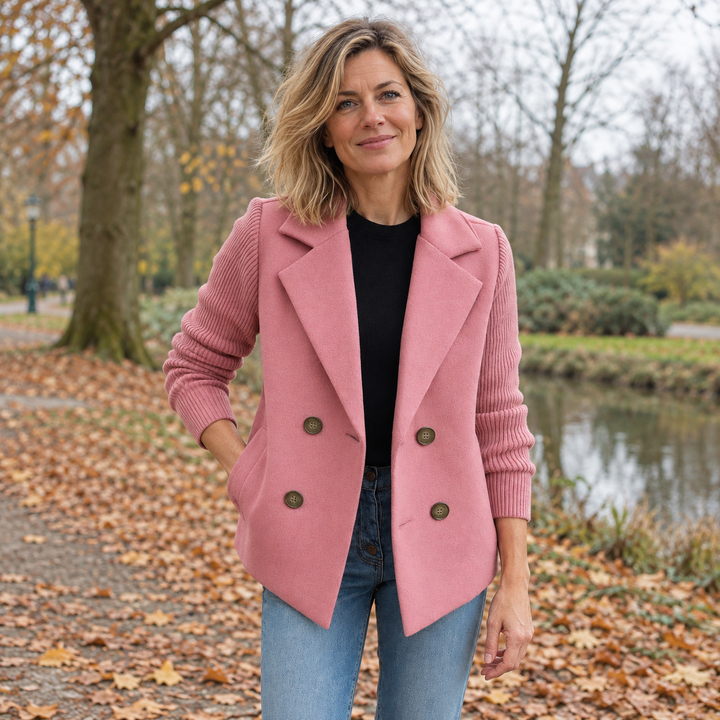 Suzanne | Casual blazer van zachte stof