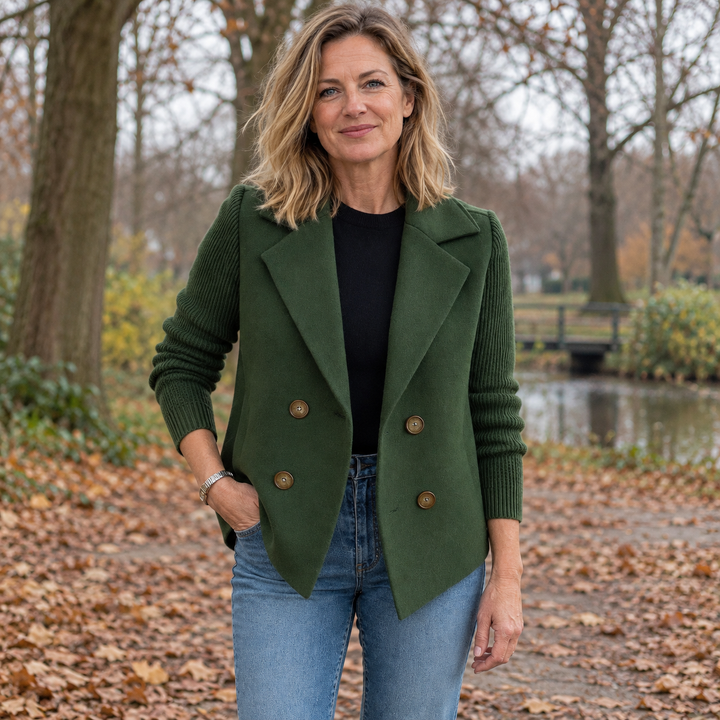 Suzanne | Casual blazer van zachte stof
