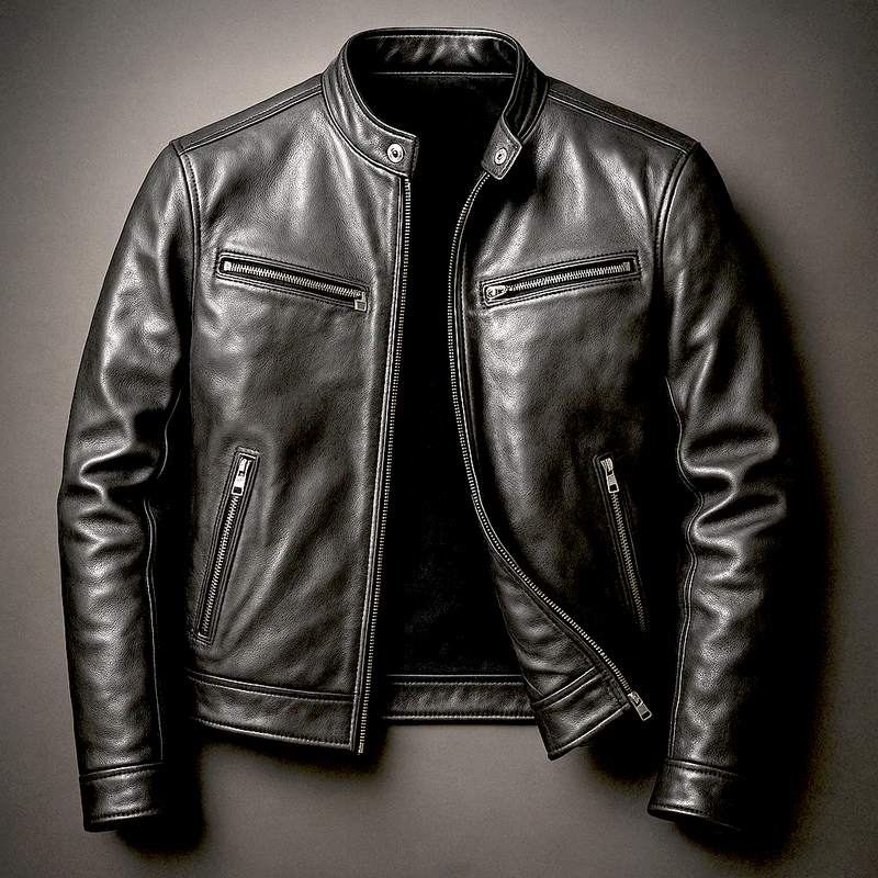 Tjerk | Leren jas met vintage look