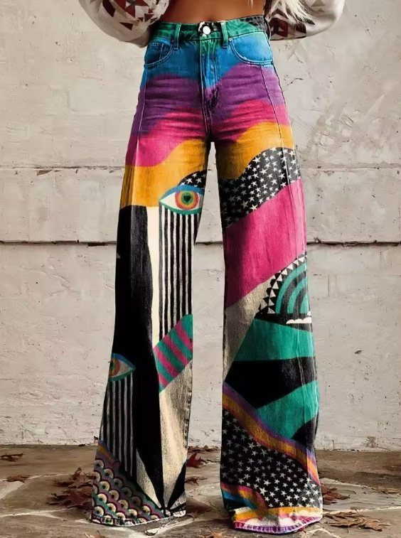 Esther | Bohemian flared broek